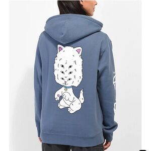 RIPNDIP Big Head Storm Blue Hoodie - Women’s - Size Large